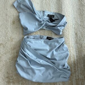 LAMARQUE Light Blue Astrid Skirt